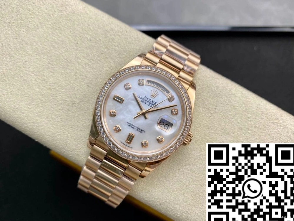V2 Date Rolex Mother-Of-Pearl Factory EW Dial 128238 Day 1020